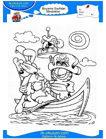 Çocuklar İçin Denizci Boyama Sayfaları 